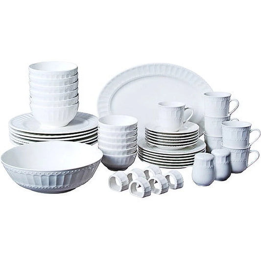 Regalia 46-Piece Dinnerware and Serve Ware Set, Service for 6